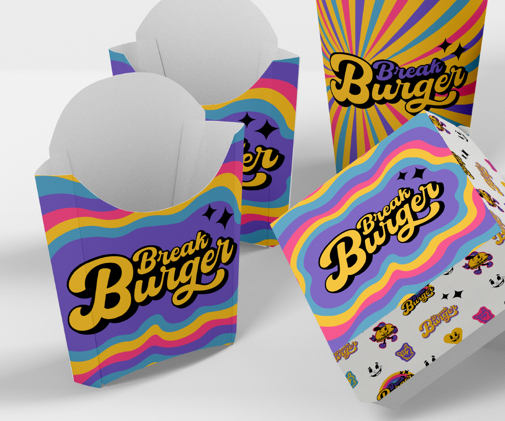 Identidade visual Break Burger